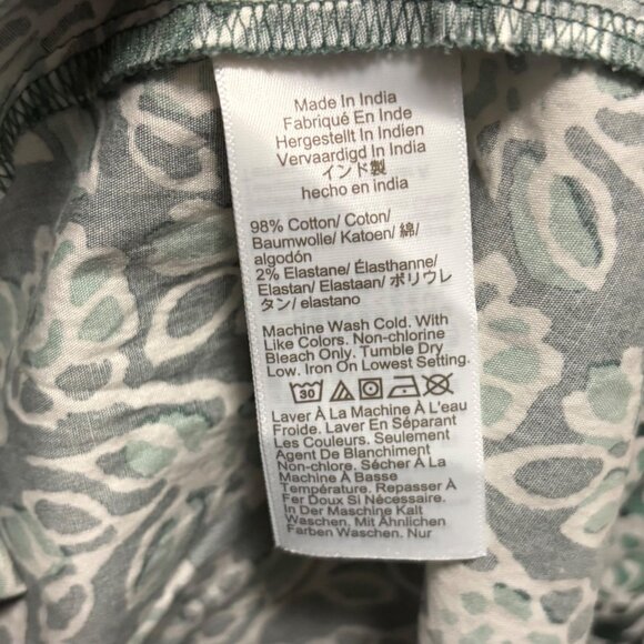 J.Crew Smocked-Waist Poplin Midi Dress Size 6 Pale Spinach Eucalyptus - Picture 8 of 8